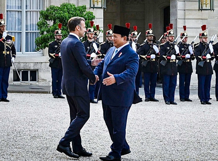 Presiden Prabowo Hadiri Jamuan Santap Malam Privat Bersama Presiden Macron