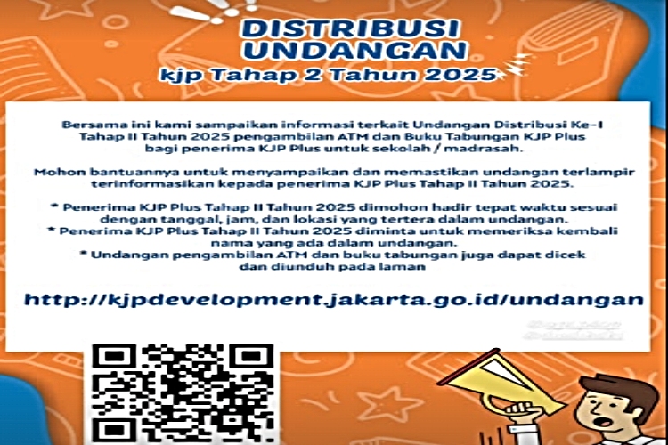 Distribusi ATM dan Buku Tabungan KJP Plus Tahap II Tahun 2025 Dimulai, Unduh Undangan di Link Ini!