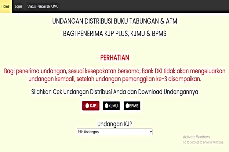 Link Download Undangan Distribusi Buku Tabungan & ATM KJP Plus Tahap 2 2025