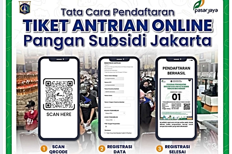 Cek Jadwal dan Syarat! Panduan Ambil Antrean Online Sembako Murah KJP Pasar Jaya Oktober 2025